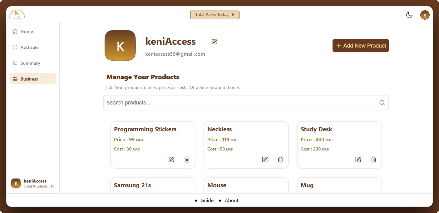 dashboard preview